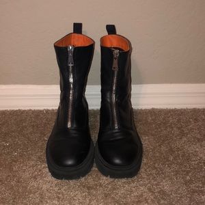 French Connection- Zip Up Ankle Combat Boot- Women’s Size 10